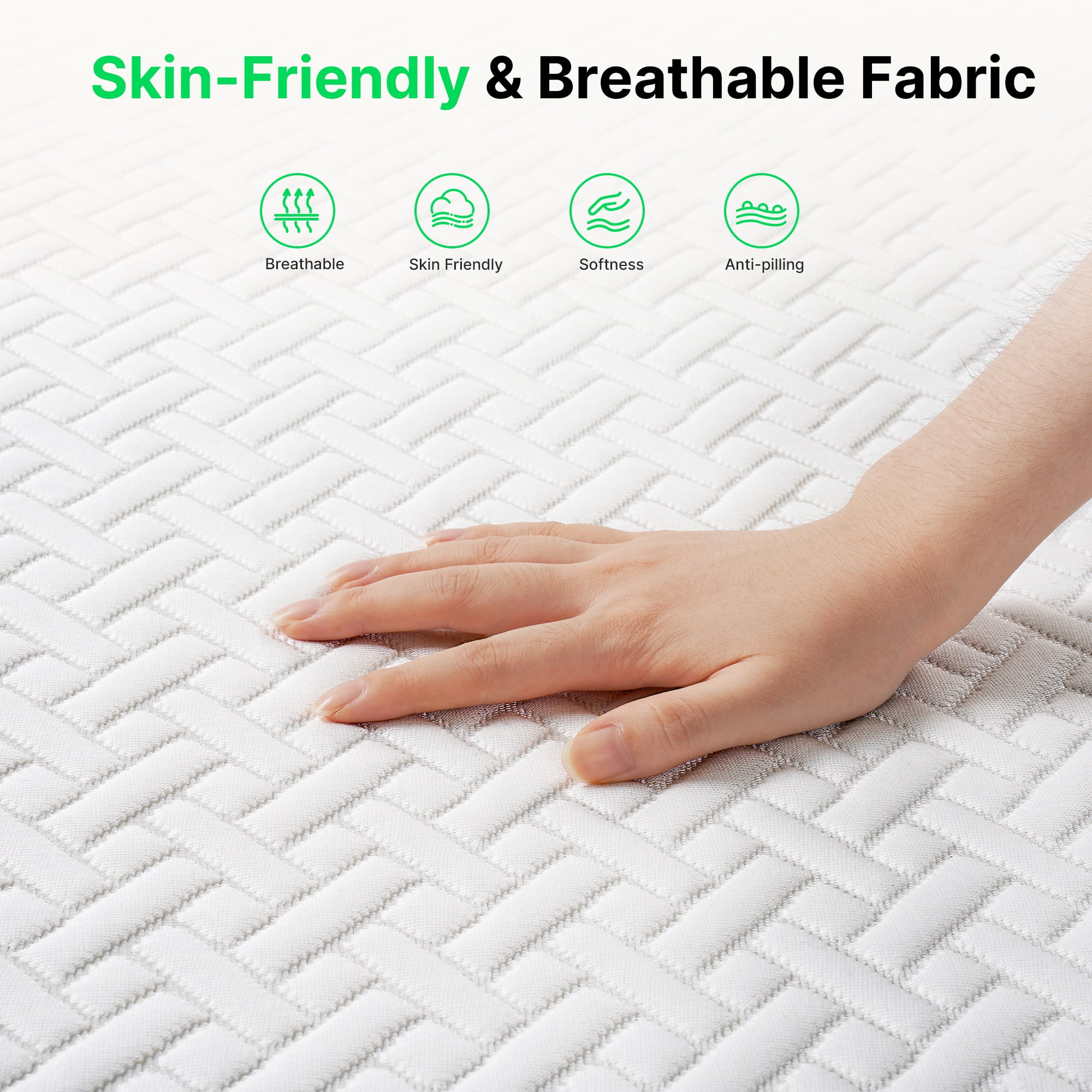 Behost Full Size Mattress 8 inch, Memory Foam Mattress in a Box For Full Bed, Deep Sleep