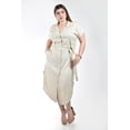 thumbnail image 1 of Vestido camisero de lino Roman Fashion /Tallas Extras 2107 (Arena) beige 38, 1 of 6