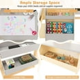 thumbnail image 4 of Costway Adjustable Wooden Double-Sided Art Easel with Bench Storage Table, 4 of 10