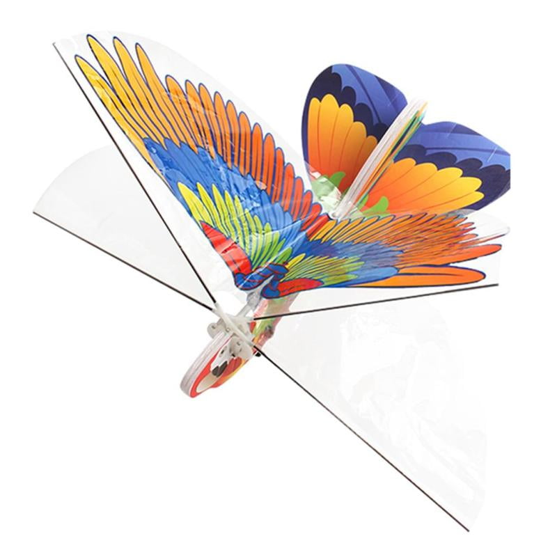 Electric Remote Controlled Paper Conversion Durable Parrot Shape Paper Airplane for Kids and