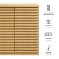 thumbnail image 2 of Modway Render Wall Mounted Bathroom Cabinet in Oak by Modway, 2 of 4