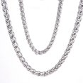 thumbnail image 3 of Clearance! Sterling Silver Round Wheat Chain Necklace (3 Mm 24 Inch) Necklaces & Pendants,A, 3 of 3