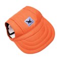 thumbnail image 1 of CAROOTU Pet Dog Baseball Cap Adjustable Sun Protection Sport Visor Cap with Ear Holes Chin Strap, 1 of 6