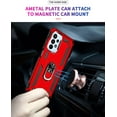 thumbnail image 3 of Grade Drop Impact for Samsung Galaxy A23 5G Case 360 Metal Rotating Ring Kickstand Holder  Heavy Duty Shockproof Case for Galaxy A23 5G Phone Case (Red), 3 of 16