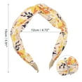thumbnail image 4 of Unique Bargains 1 Pc Fashion Printed Knotted Headwrap for Women for Girls 5.91"x2.56" Yellow, 4 of 6