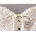thumbnail image 3 of Femmes Vintage Corset Overbust Classique Bustier en Acier Os Lace Up Top, 3 of 5