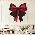 thumbnail image 5 of OAVQHLG3B Christmas Valentine's Day Tree Topper Bows, DIY Large Bows for Front Door Flower Wreath, Solid Bows for Holiday Ornament (Red, 19.6" * 23.6"), 5 of 6
