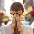 thumbnail image 2 of Unique Bargains 1 Pc Scarf Headband Argyle Neck Scarf for Women Coffee Color Blue, 2 of 5
