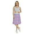 thumbnail image 2 of Women's Mushroom Trippy Swirls Eyes A-line Printed Skirt Casual Wear, L, Purple Pale Blue Yellow, by Ambesonne, 2 of 6