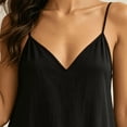 thumbnail image 3 of Morttic Women's Sexy Spaghetti Strap V-Neck Maxi Dress with Pockets – Flowy A-Line Summer Sundress Casual Daily Wear Black，S, 3 of 6