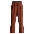 thumbnail image 3 of Aezemi Women Wide Leg Lightweight Pants Elastic Waist Loose Fit Flowy Palazzo Long Pants Summer Fall Outdoor Fashion Casual Trousers with Pockets XXL, 3 of 6