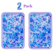 Hot and Cold Gel Bead Ice Pack 2-Pack by FOMI Care  Lavender Scented  Reusable Cold Wrap, Cold Compress & Heating Pad  Freezable, Microwavable  Fabric Backing 7.5 x 5