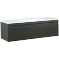 thumbnail image 2 of Lexora Home Sant 48" Single Acrylic Top Bathroom Vanity in Iron Charcoal, 2 of 10