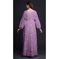 thumbnail image 3 of Bimba Robe Maxi d'Été Décontractée pour Femmes en Georgette Mousse à Imprimé Papillons et Papillons, Taille Élastique Longue - X-Grand, 3 of 5