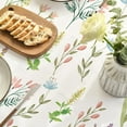 thumbnail image 5 of Spring Tablecloth 60×84 Inch Rectangular, Wildflowers Floral Herbs Elegant Washable Table Cover for Party Picnic Dinner Decor, 5 of 6