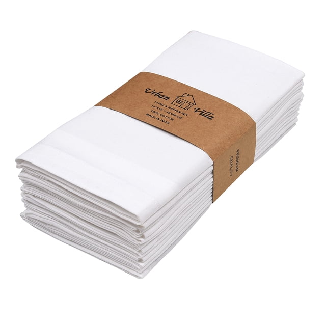 Servilletas de tela Urban Villa, 100% algodón, 45 x 45 cm (12 unidades)