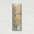 thumbnail image 3 of Luxe Metal Art 'Tall Tangerine Flowers 1' by Silvia Vassileva Metal Wall Art, 12" x 36", 3 of 9