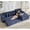 Blue, variant on Cloud Couch L-Shape Corduroy Sofa, Convertible Sleeper, No Assembly,Blue