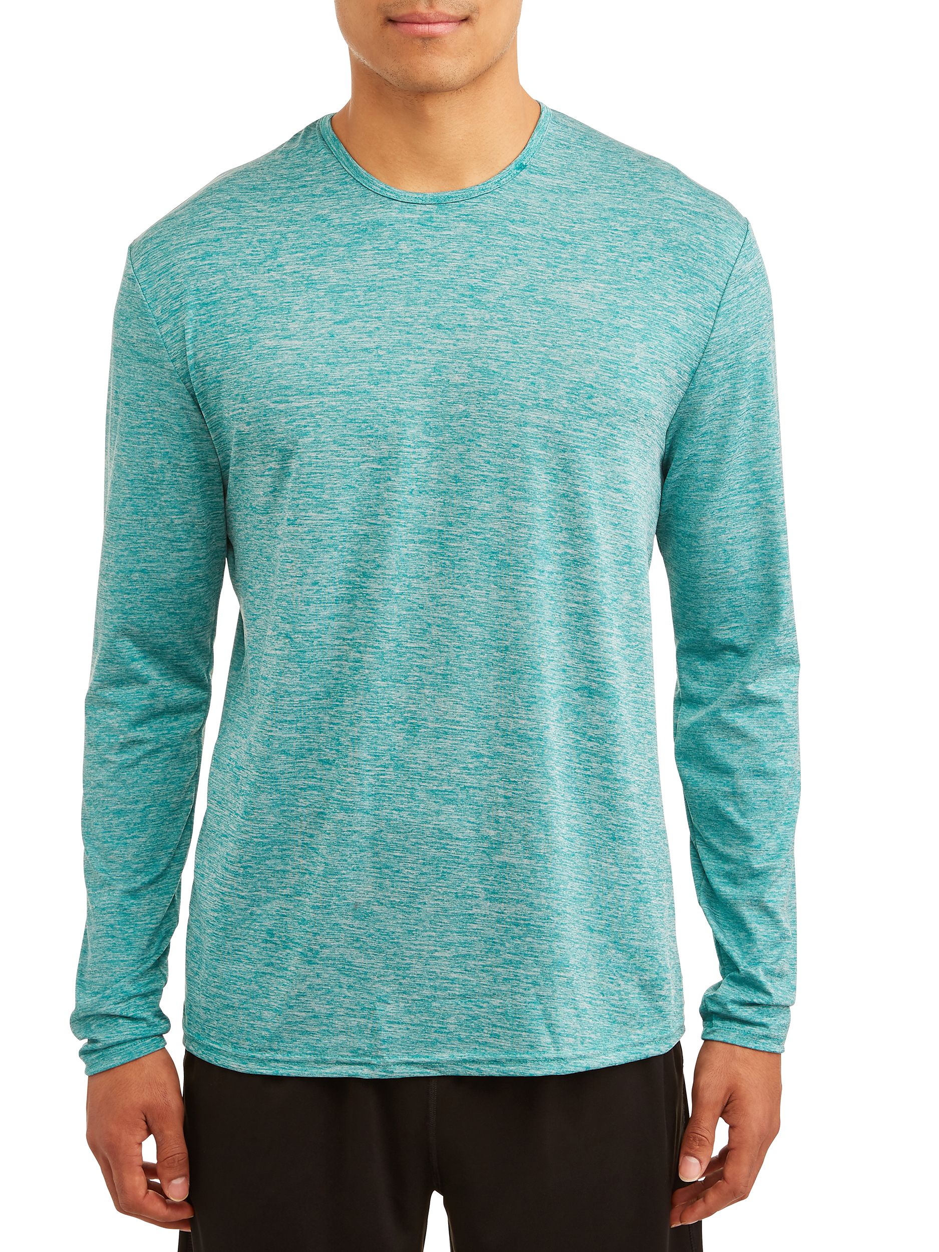 Blue Star Clothing Men's Base Layer Performance Heathered Long Sleeve Crew Neck Fitness T-Shirt - 2 Pack - image 3 of 4