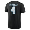 thumbnail image 3 of Men's Tetairoa McMillan Black Carolina Panthers Icon Name & Number T-Shirt, 3 of 3