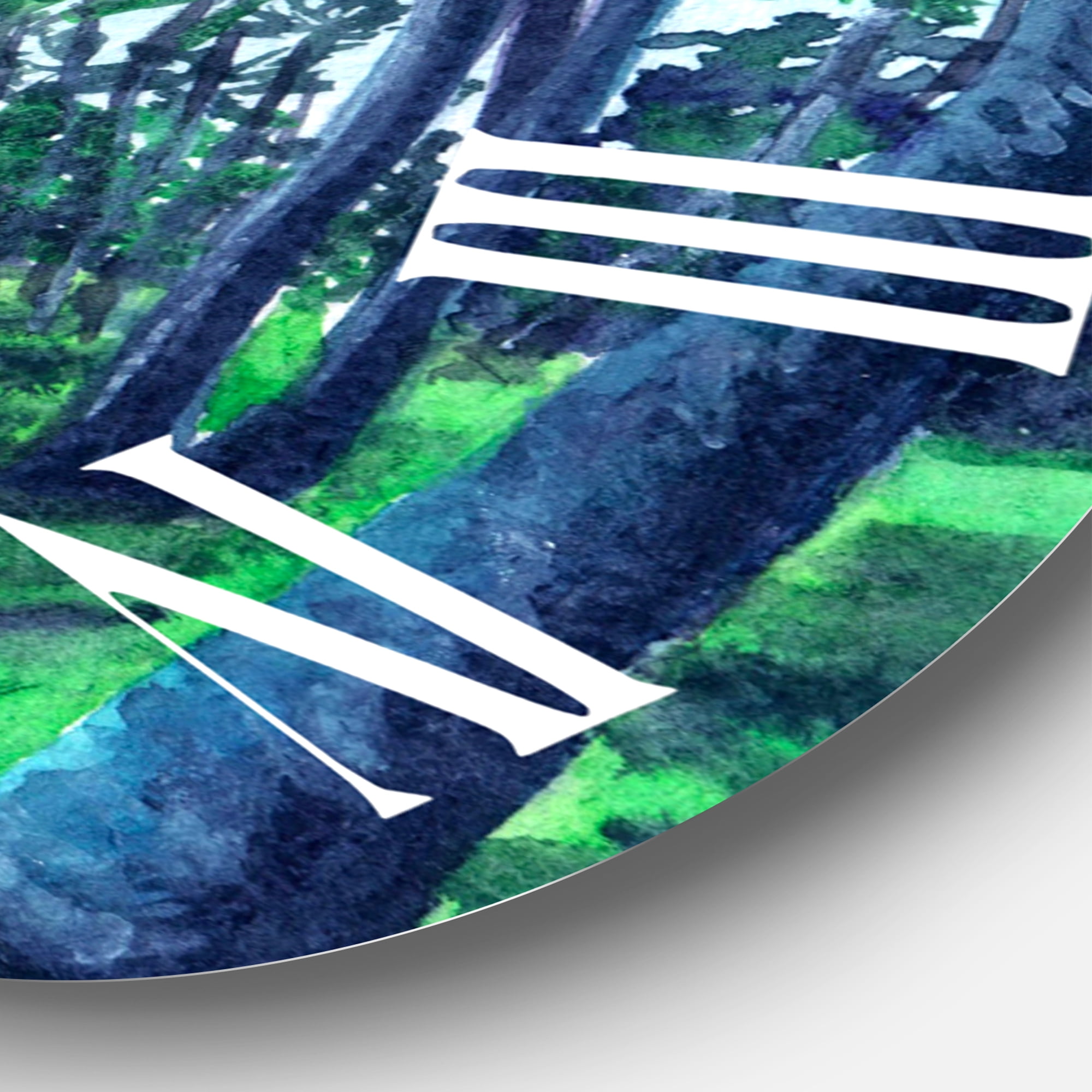 Designart 1 in Coastal Wall Clock