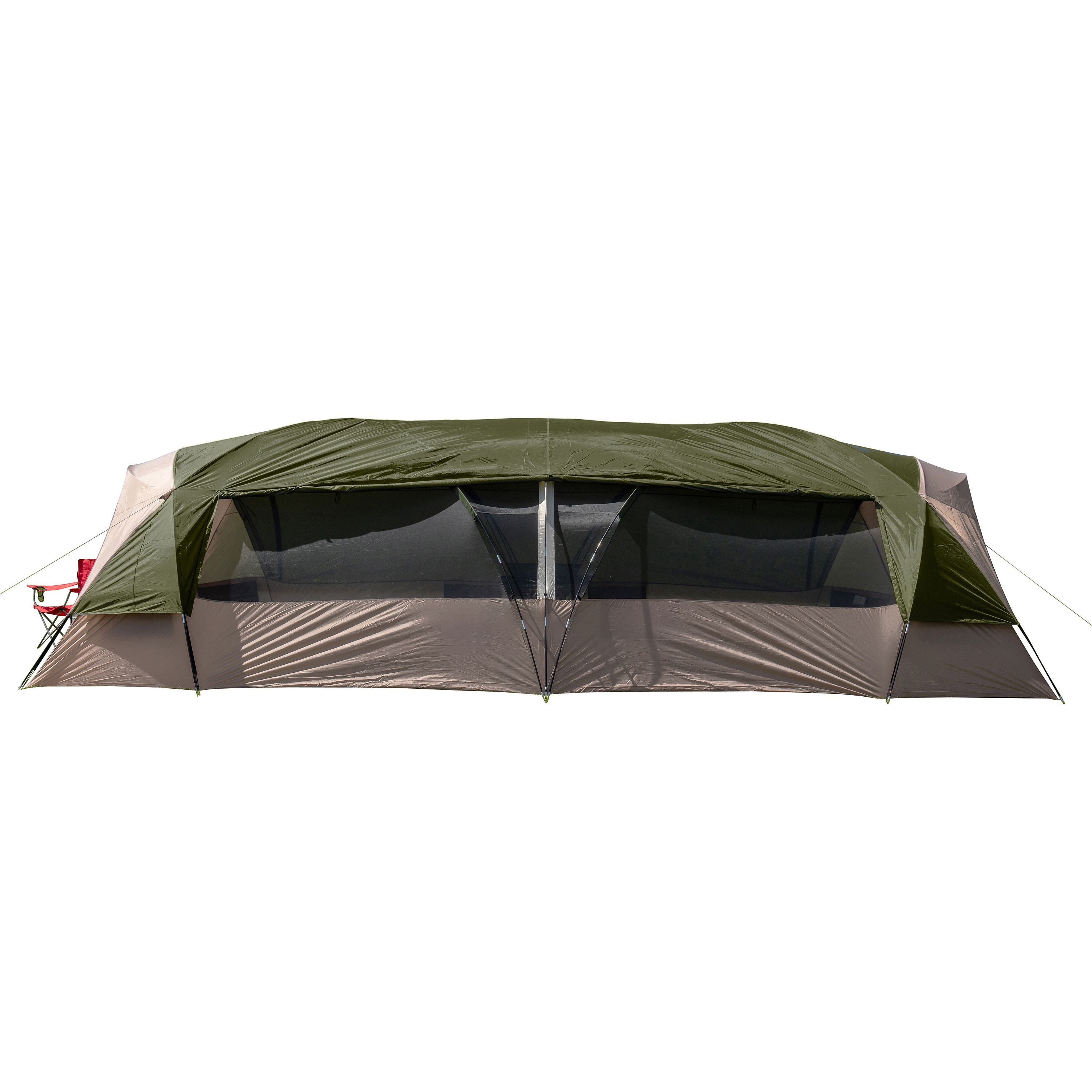 Ozark Trail Hazel Creek 20 Person Tunnel Tent with 2 Entrances Walmart