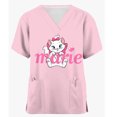 thumbnail image 3 of Uniforme médico de enfermera con estampado de gato de Disney Mary, uniforme de enfermería para quirófano, ropa de hospital para mascotas, camisetas de manga corta, 3 of 5