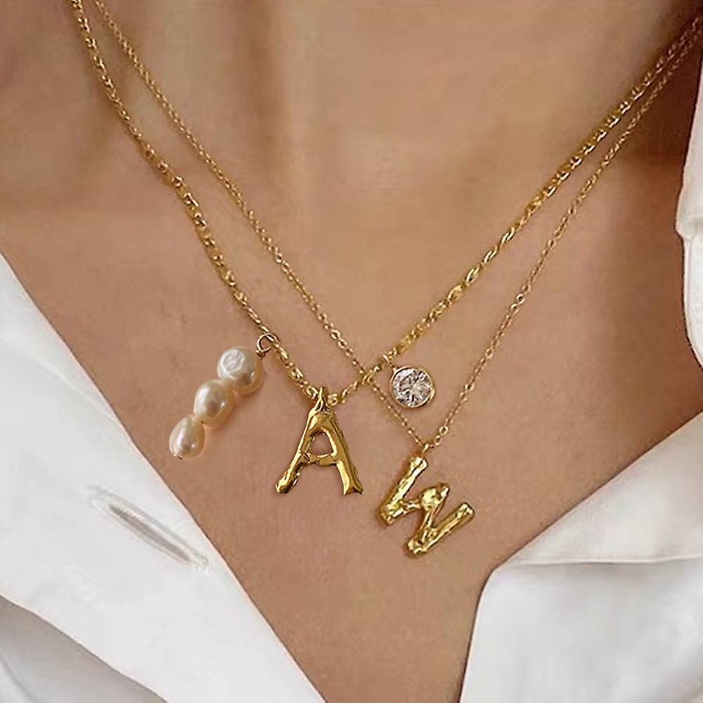 angela initial pendant necklace