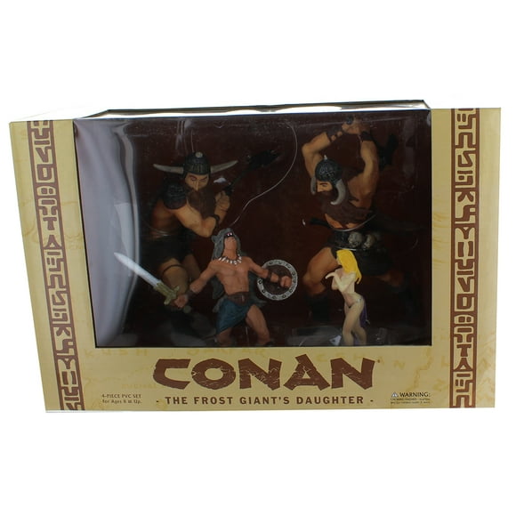 Conan The Figurine PVC de 4 Pièces de la Fille du Géant du Gel
