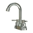 thumbnail image 4 of Bathroom Sink Faucet 4inch 2 Handles Centerset Suit for 2 or 3 Mounting Holes, for Bathroom Vanity Lavatory RV Hot and Cold Mixer Tap, Chrome, 4 of 11