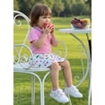 thumbnail image 4 of BemeyourBBs Toddler Baby Girl Golf Outfit Infant Baby Girls Summer Clothes Collared Short Sleeve Button Down Shirt and A-line Skirt Set Toddler Girls 2 Piece Summer Outfit, 4 of 9