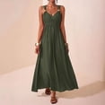 thumbnail image 2 of Bxsruta Womens Summer Maxi Dress V Neck Sleeveless Flowy Casual Long Sundresses, 2 of 8