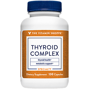 The Vitamin Shoppe Thyroid Complex, Support Thyroid Health and Metabolism, With Iodine (100 Capsules)