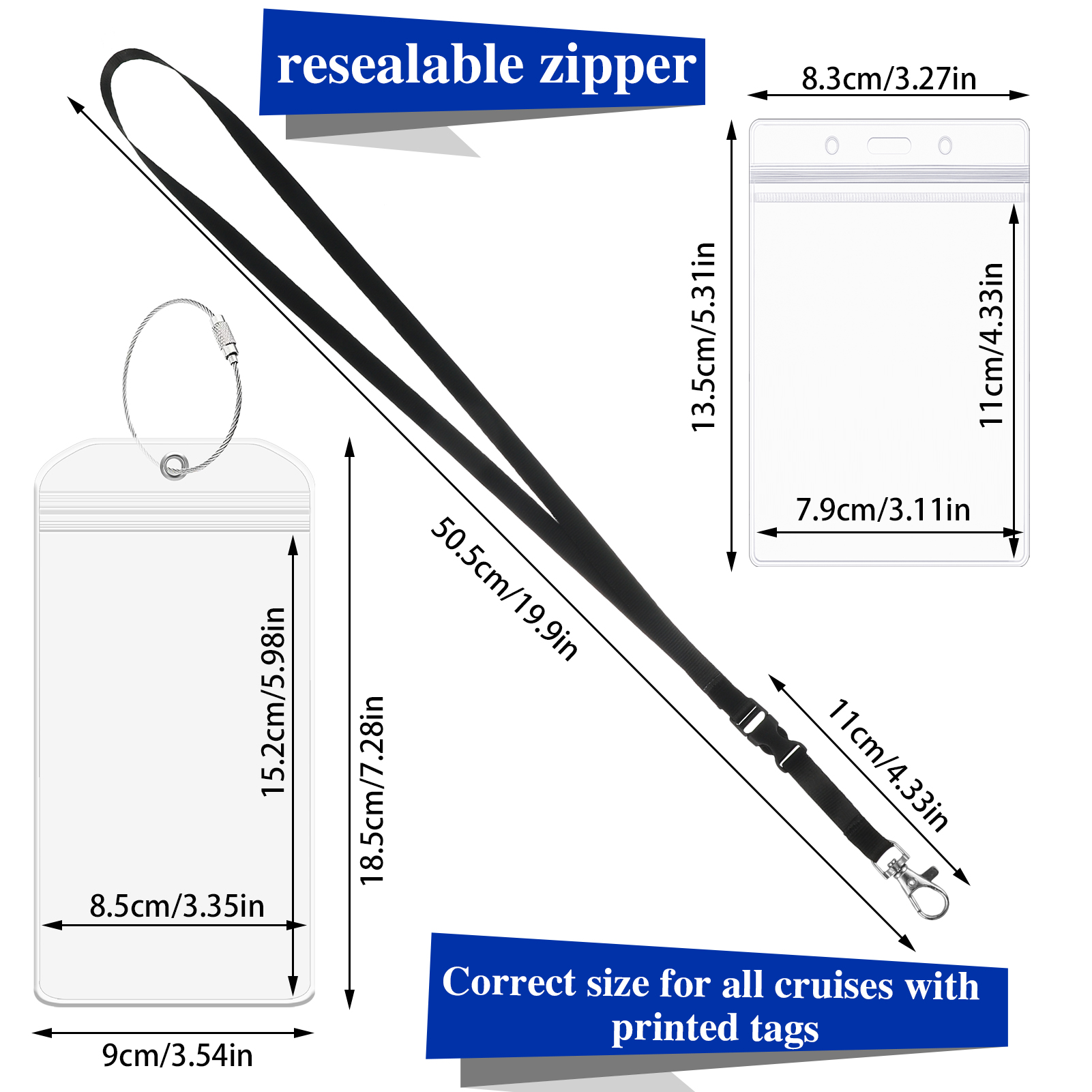 Prdigy 12-Piece Cruise Luggage Tag and ID Holder Set photo 2