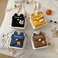 thumbnail image 3 of Bolso bandolera estilo coreano para chica, bonito bolso de estudiante, bolso pequeño para mujer, bolso de lona suave con estampado de letras Harajuku de estilo japonés para chica, 3 of 6