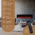 thumbnail image 4 of Modern Ember 50" Vibrance Linear Electric Fireplace Crystal Ember Bed- Works with Wi-Fi App, 4 of 10