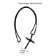 thumbnail image 4 of KAKOWELY Collar de cadena cruzada con colgante de cruz de metal para hombre, collar decorativo, 4 of 4