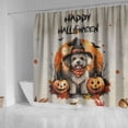 thumbnail image 4 of Happy Halloween Bichon Frise Witches Hat Pumpkin Carving Shower Curtain Bichons Dog Lovers Gifts Idea Waterproof Bathroom Bathtub Curtain - 02019, 4 of 5