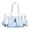 Blue, variant on Modisza Women's Clear Tote Bag Fashion Crossbody Shoulder Purses Water Proof Travel Work Handbags Ladies Stadium Events Satchel White