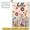 thumbnail image 6 of Hello Spring Floral House Flag 28 x 40 Vertical Double Sided Colorful Flowers Summer Farmhouse Holiday Outside Decorations Burlap Yard Flag BW257-40, 6 of 6