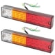 thumbnail image 1 of Luz de posición lateral, par, 12 V, 20 LED, luz LED rectangular para remolque de camión, luz de freno trasera de primera línea, 1 of 12