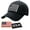 Black/White, variant on American Flag Distressed Vintage Tactical Baseball Hat for Men & Women +2 Patriotic Patches