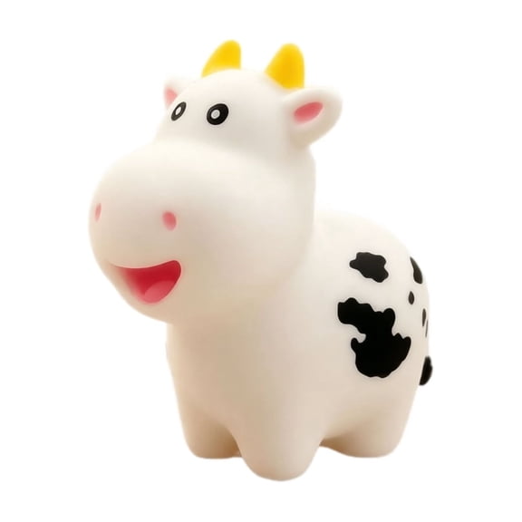 Cow Squishy Hand‑Held Fidget Squeeze Toy, Reusable Decompression Stress Toy, Compact Portable Sensory Toy for Kids Adults, Desktop Ornament & Holiday Gift Option(1PCS)