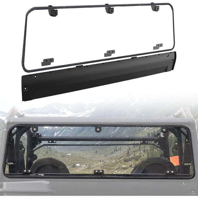 A & UTV PRO Non-Scratch Resistant Clear Rear Windshield for 2016+ Polaris General 1000 / General 4 1000 and 2020+ General XP 1000 / General XP 4 1000 | 1/4" Thick Polycarbonate