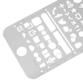 thumbnail image 4 of Marcapáginas Regla Acero inoxidable Plantilla de dibujo hueca linda Plantilla de pintura , Tipo6 Yotijar Stencil Ruler Kids, 4 of 9