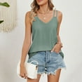 thumbnail image 7 of Timegard Tank Tops for Women Eyelet V-Neck Comfy Backeless Sleeveless Beach Wear Casual Loose Shirts Tops, 7 of 7
