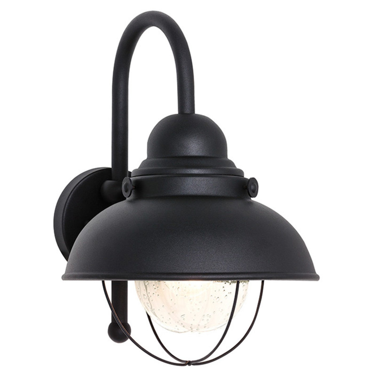 Sea Gull Sebring Outdoor Hanging Wall Light 15.75H in. Black