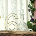 thumbnail image 2 of Balsa Circle 8" Gold 6 Metal 3D Wire Alphabet Number Sign Wedding Party Bar Tabletop Decorations, 2 of 6