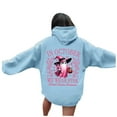 thumbnail image 2 of In October We Were Pink Hoodies for Women 2025 Cancer Awareness Halloween Hoodie Sweatshirt Pullover Tops, 2 of 6