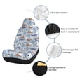 thumbnail image 6 of Salouo Seal Fox Seagull Whales Pattern Car Seat Covers,Universal Car Seat Protectors Easy to Install Car Cover Car Accessories Auto/rucks/Van/SUV-2 PCS, 6 of 9